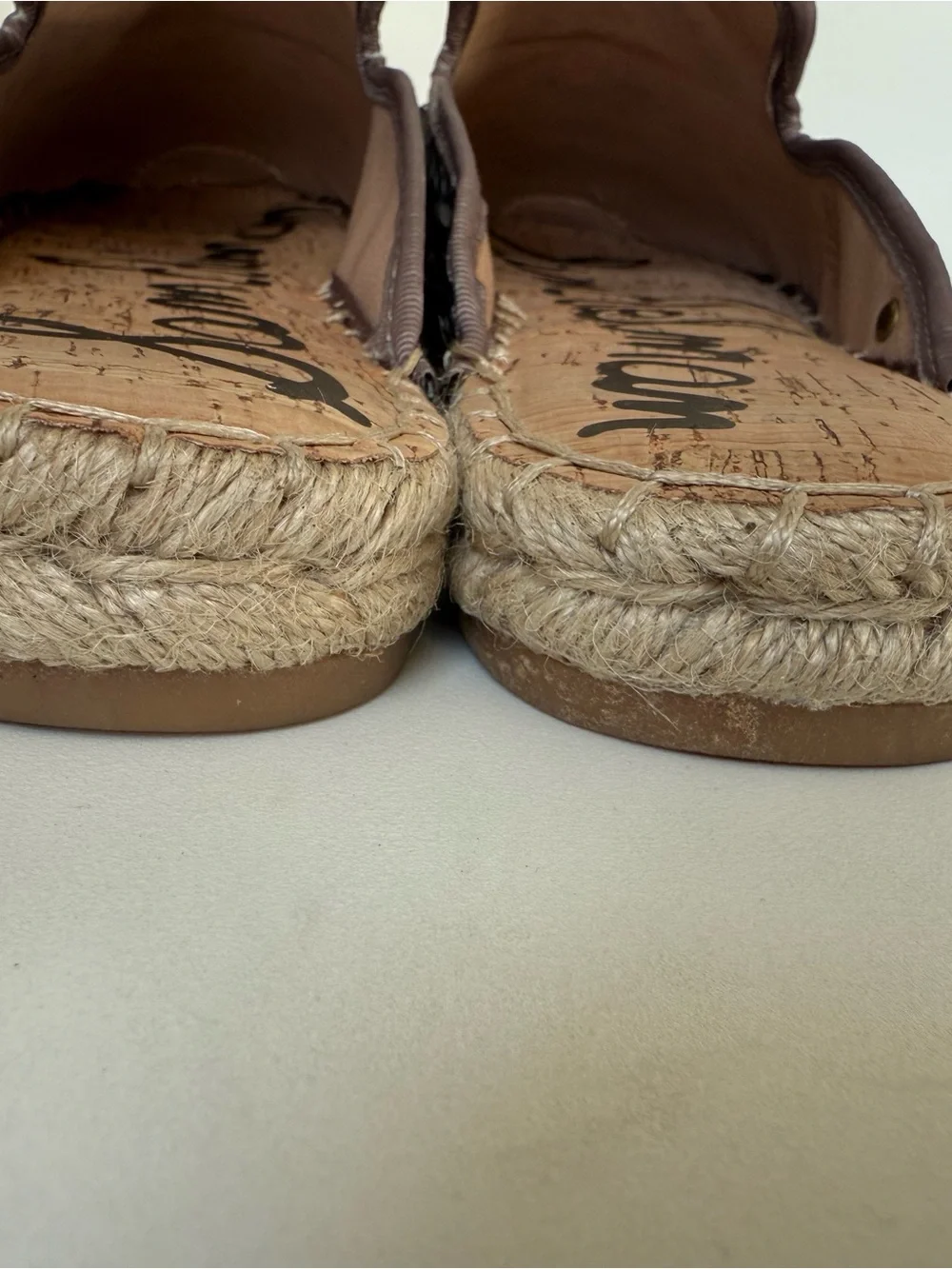 Sam Edelman Silver Sequin Espadrille Slip-Ons